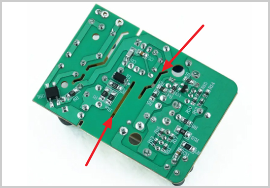 為什么電源PCB上面有很多槽孔?.jpg 為什么電源PCB上面有很多槽孔?.jpg